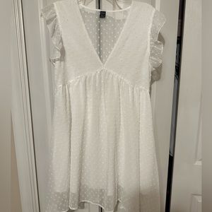 White flowy dress